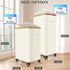 Wheels,20 (75L) Laundry Hamper with Gal Laundry Basket with lid Rolling Clothes Hamper Foldable Dirty Clothes Basket on