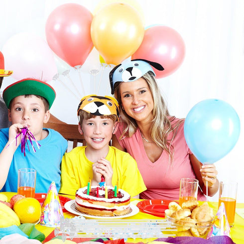 PP OPOUNT 50 Pieces Balloon Sticks, Upgraded Version White Holders with Cups for Party Decoration