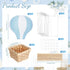8 Sets 11.8'' Meooeck Hot Air Balloons Baby Shower Table Decorations Centerpieces Paper Lanterns with Baskets Sticks