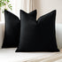 Pack 2 22 22 Inch OTOSTAR of Soft Linen Decorative Throw Pillow Covers x Solid Farmhouse Pillowcases Boho Accent Pillow