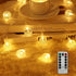 GTSYDING 19.6 40 8 Bubble Globe String Lights USB Powered, FT LEDs Modes Waterproof Hanging Crystal Ball Fairy Lights
