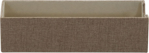 Household Essentials Brown 720-1 Deep Drawer Organizer Box for Storage | 12 in x 4 in x 3.13