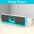 HuggieGems 4 Pack Magnetic Spice Storage Rack Organizer for Refrigerator and Oven, Cream White Fridge Organizers