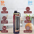 Tea Infuser Bottle - 22 Oz Fruit Infuser Water Bottle, Triple Walled Insulated Stainless Steel with 3 Lids