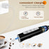 Milk Frother Handheld Rechargeable, Electric Whisk for Coffee, Detachable with 3 Stainless Whisks, Black