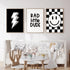 Joocrise Set 3 12x16 Inch Boys Room Wall Art Decor of Toddler Nursery Canvas Wall Art Baby Kids Wall Decor Black