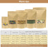 SumDirect Kraft Stand Up Pouches, 50Pcs Resealable Kraft Paper Bags with Window, 3.5x5.5inch