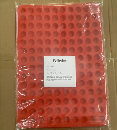 Palksky 140-Cavity Small Round Silicone Mold for Semicircle Chocolate Drops, Dog Treats Pan, Semi Sphere Gummy Candy
