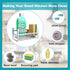 VANTEN Kitchen Sink Caddy Sponge Holder, Silver Sink Organizer for Kitchen Sink, Soap Dish Dispenser Brush Holder