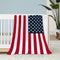 Neatee Living Patriotic Throw Blanket Baby Small 4th of July Memorial Day
