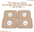 30 Pack 12 Count Vintage Egg Cartons - Natural Pulp, Holds Twelve Chicken Eggs, Sturdy Design Made from Recycled