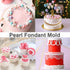 Pearl Fondant Molds - 4 Size Round Pearl Chain Silicone Mold for Cupcake Toppers, Fondant Candy Decoration