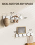 AMADA HOMEFURNISHING Coat Rack Wall Mount, 2 Pack Wall Hooks for Coats and Hats - White