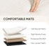 White,11.8"x11.8"x11.8" PINPLUS Storage Ottoman Cube Square Shaped Ottomans with Storage Foot Stool Footrest for Lving