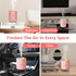 2 Portable Small Humidifiers for Bedroom Baby, Rechargeable Mini Cool Mist Plant Humidifier for Plants, Quiet Desktop