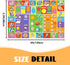 2.5 4 Kid Rug ABC Rugs for Playroom, Alphabet Rug for Bedroom Educational Learn Preschool Rugs Nursery Toddler Kids