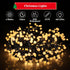 33FT 500LED 8 Christmas Lights Plug in,Cluster String Lights with Timer and Modes,Mini Globe Lights for Indoor Outdoor