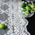 12"108") SUTAVIA Lace Patio Table Runner Embroidered Dresser Scarf Classic Rectangular Macrame Tablerunner for Kitchen
