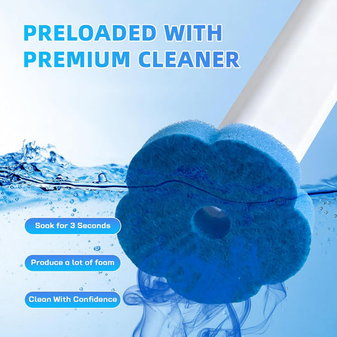 48 Disposable Toilet Brush with Refills, ,Toilet Bowl Cleaner,Toilet Cleaning Supplies,Toilet Bowl Brush,automatic