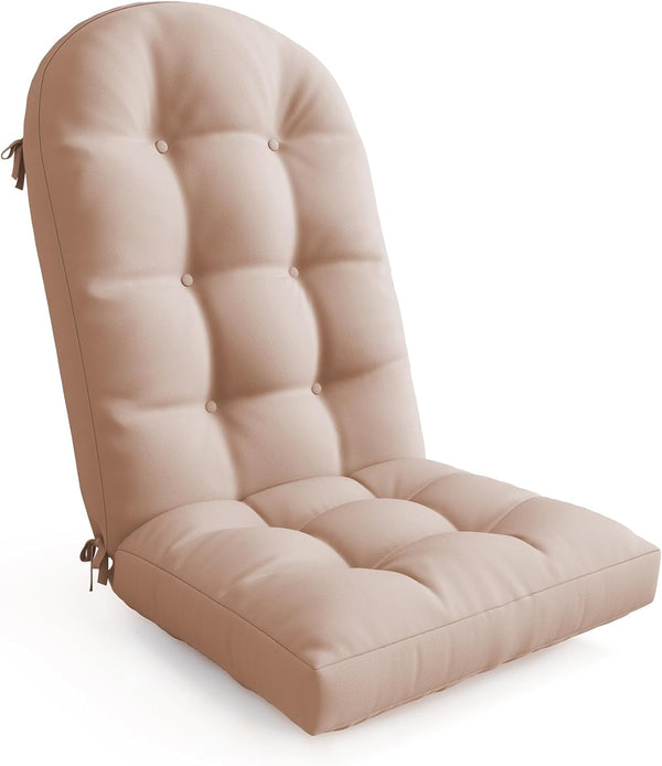 UDPATIO Adirondack Chair Cushion with Ties - Fade-Resistant Waterproof Outdoor Recliner High