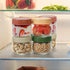 8 Pack 10 Oz Cididu Overnight Oats Container with Lids, Clear Glass Yogurt Storage Jar, Leak Proof Empty Glass Candy