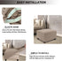 NeColorLife Stretch Ottoman Cover Square Soft Knitted Jacquard Washable Thick Storage Foot Stool Cover for Square