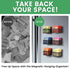 Magnetic Tea Bag Organizer - 6-Piece Metal Storage for Refrigerator, Kitchen Shelf & Counter, Stylish & Space Saving