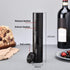 Electric Wine Opener Set, Automatic Cordless Wine Bottle Opener with Foil Cutter, Aerator, Vacuum Stopper