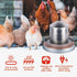 2Pack 9.8ft Dia.11in Chicken Water Heater for WinterHeated Poultry Waterer Base,with Thermostat and Power Cord