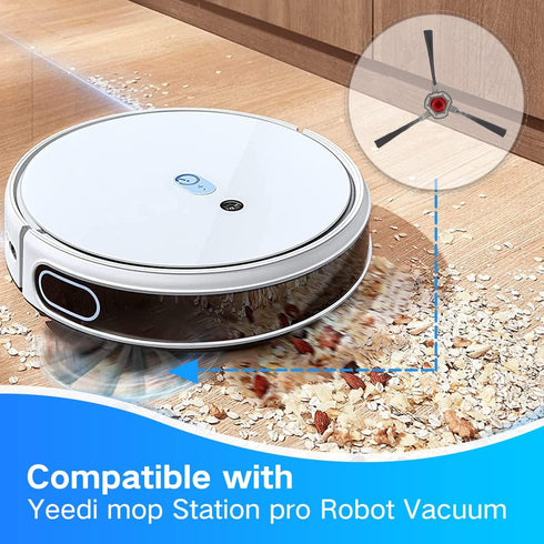 Replacement Parts for Yeedi Mop Station Robot Cleaner, X4 Mop, X4 Side Brush, X2 Filter (10)