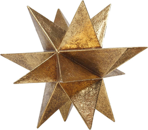 Braxio Modern Style Indoor Home Decor - Resin Gold Multi-Angle Stars Abstract