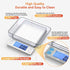 BOMATA 0.01g/1kg Upgraded Small Digital Scale, USB Rechargeable with Larger Display and Hold Function for Small Items