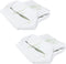 2-Pack Washable Replacement Knee Pillow Covers - Soft Cooling Breathable Leg Pillowcases for Universal Fit
