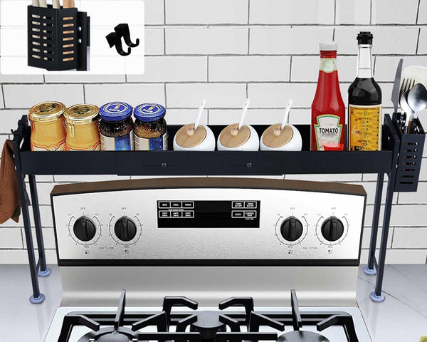 Horynar Over Stove Spice Shelf for Kitchen Spice Rack Organizer with Extra