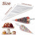 12 Inch Piping Bags Disposable - 100 Pastry Bags Tipless Icing Frosting Bags Mangas Pasteleras Cake Cupcake Cookie Candy Chocolate Strawberry Decorating Baking Supplies Essentials Home Bakery