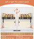 4 Paper Towel Holder Wall Mount for Kitchen, One-Handed Tear, Bathroom Paper Towel Holder with Shelf, RV Paper Towel