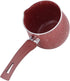 Portable Milk Pan, Aluminum Alloy Small Saucepan with Long Handle, Non Stick Coating, Mini Milk Boiling Pot (Red)