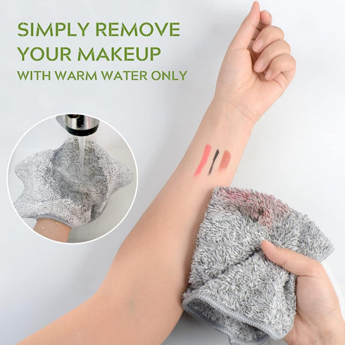 12Inch 12Inch 12 Pack SINLAND Microfiber Face Towels Ultra Soft Facial Washcloths Face Cloth x Grey, Gray