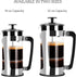 ESPRO P5 French Press - Double Micro-Filtered Coffee and Tea Maker, Grit-Free and Bitterness-Free Brews, Durable