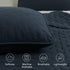 Set 3 90x90 inches ROARINGWILD Navy Blue Queen Size Quilt Bedding with Pillow Shams, Lightweight Soft Bedspread