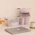 Citylife 4 Packs Clear Plastic Storage Bins with Latching Lids, Stackable Containers for Organizing Toys, Crafts, Tools