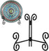 Plate Stand, 1 Pack 6 Inch Black Foldable Iron Table Easel for Displaying Picture, Book, Photo Frame, Decorative Plate