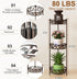 3 Plant Stand, Heavy Duty Metal Plant Stand Indoor Outdoor, Tall Tiers Plant Shelf for Multiple Plants Pots, Flower Pot