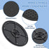CTTZCKJ 2Pack 10 inch Lazy Susan with Steel Ball Bearings Large Lazy Susan Turntable Rotating Swivel Stand for Flat