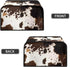 Brown Cow Print Slow Cooker Dust Cover with Side Mesh Pocket, Dustproof Protector for 6, 7 or 8 Quart Crock Pots