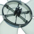 Garneck 14 Inch Standing Fan Blades, Five Blade Plastic Fan Blades with Nut Cover, Universal Replacement Blades for
