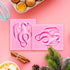 2 Pieces Dragon Silicone Mold, Cute Animal Dragon Fondant Mold for Cake Decorating and Polymer Clay
