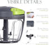 Ourokhome 650ml Manual Food Processor Vegetable Chopper, Grey for Garlic, Onion, and Herbs