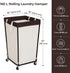 160L GRANNY SAYS Rolling Laundry Basket, Laundry Hamper with Wheels, Large Laundry Cart with Removable Bag, Clothes