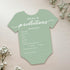 50 (Set 50) Baby Shower Advice & Prediction Cards - For Guests - Green Onesie Double Sided Advice + Predictions Cards